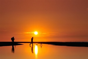 Zonsondergang Kwade Hoek met de fotografen Emral en Yilaydin