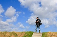 Unal op de dijk langs Het Rammegors