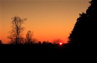 Zonsondergang op De Meinweg