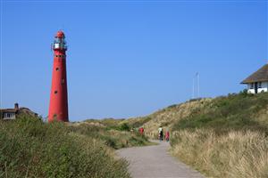 Bekende vuurtoren van Schiermonnikoog