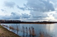 Landschap foto in avonduren