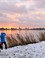 Kralingen Rotterdam op een winterse avond